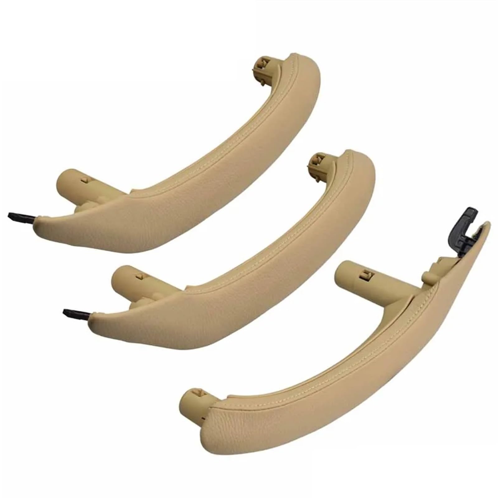 Auto Türgriff Blenden Innen Für X3 X4 F25 F26 2010-2016 Auto Innen Passagier Tür Links Rechts Pull Griff Leder Abdeckung Auto Innen Türgriff(RHD Set Beige) von Amxaqjc