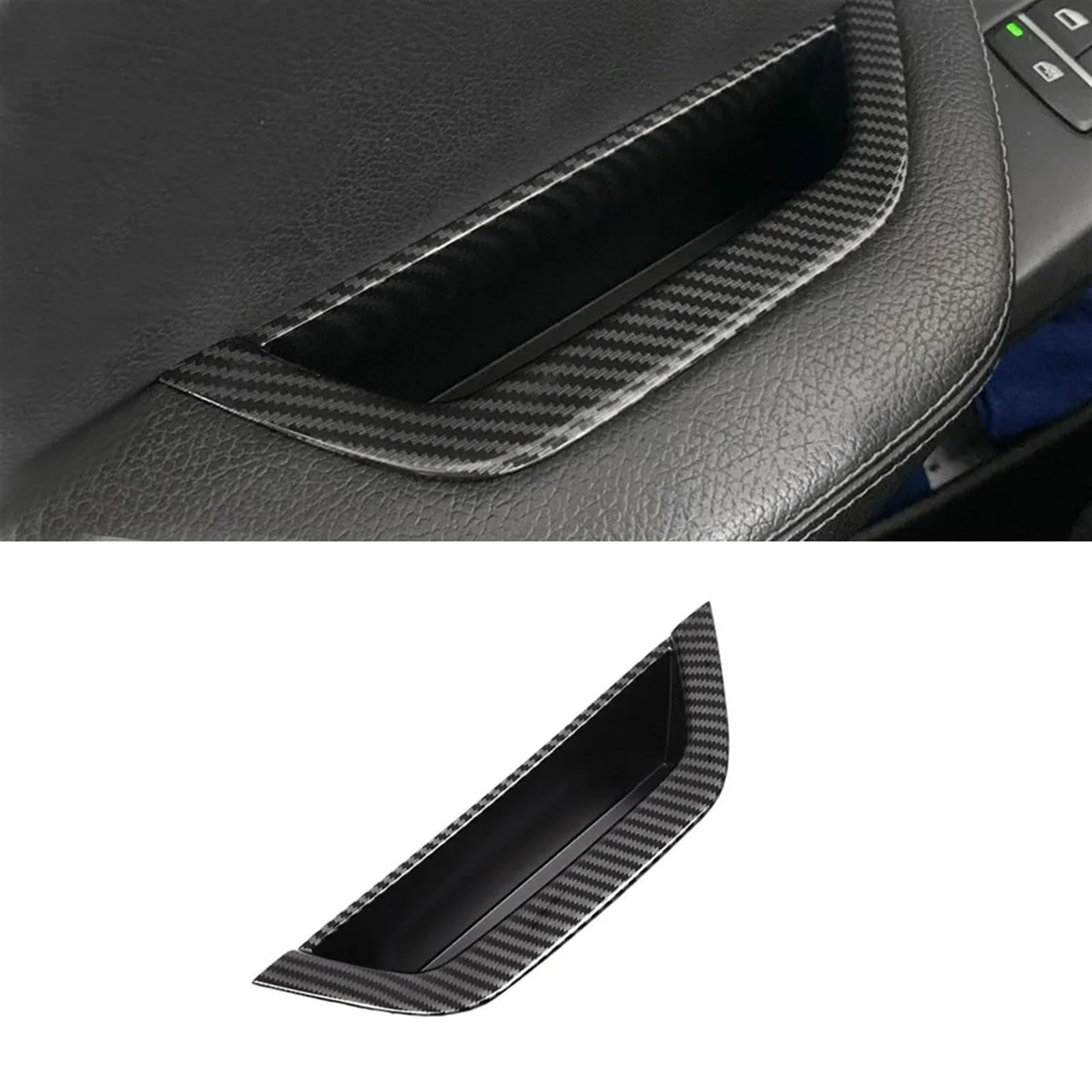 Auto Türgriff Blenden Innen Für X3 X4 F25 F26 2010-2016 Auto-Innentürgriff-Panel-Zugabdeckung LHD/RHD Carbon Textur/Schwarz Auto Innen Türgriff(Driver Side Carbon) von Amxaqjc