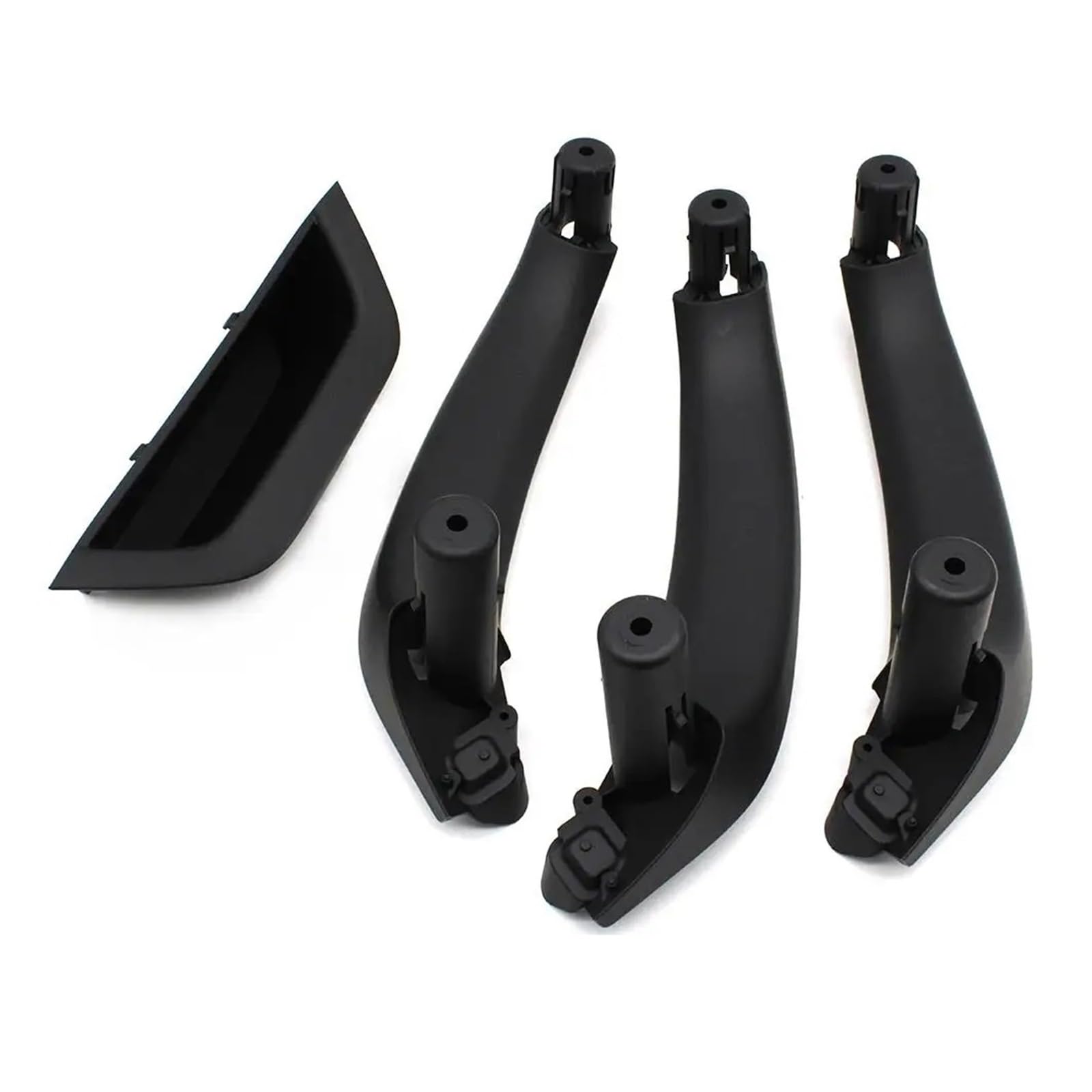 Auto Türgriff Blenden Innen Für X3 X4 F25 F26 2010-2016 LHD Auto Innen Vorne Links Fahrertür Armlehne Panel Abdeckung Tür Inner Griff Pull Trim Auto Innen Türgriff(LHD Set Black) von Amxaqjc