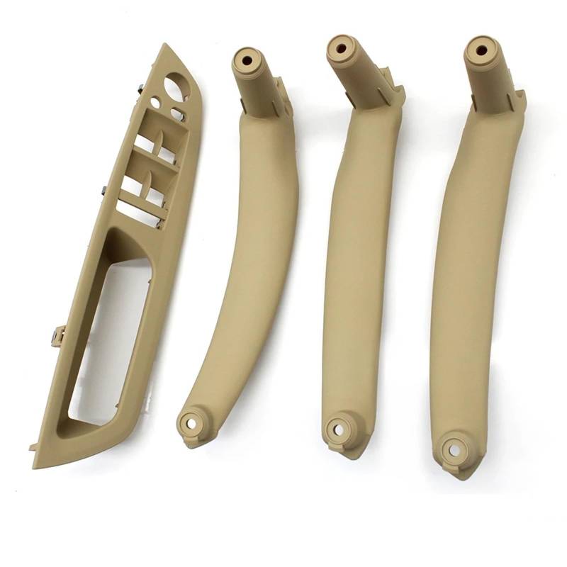 Auto Türgriff Blenden Innen Für X5 X6 E70 E71 2007–2013 LHD RHD 4-teiliges Set Innentürgriff-Set Ersatzteile Auto Innen Türgriff(LHD Set Beige) von Amxaqjc