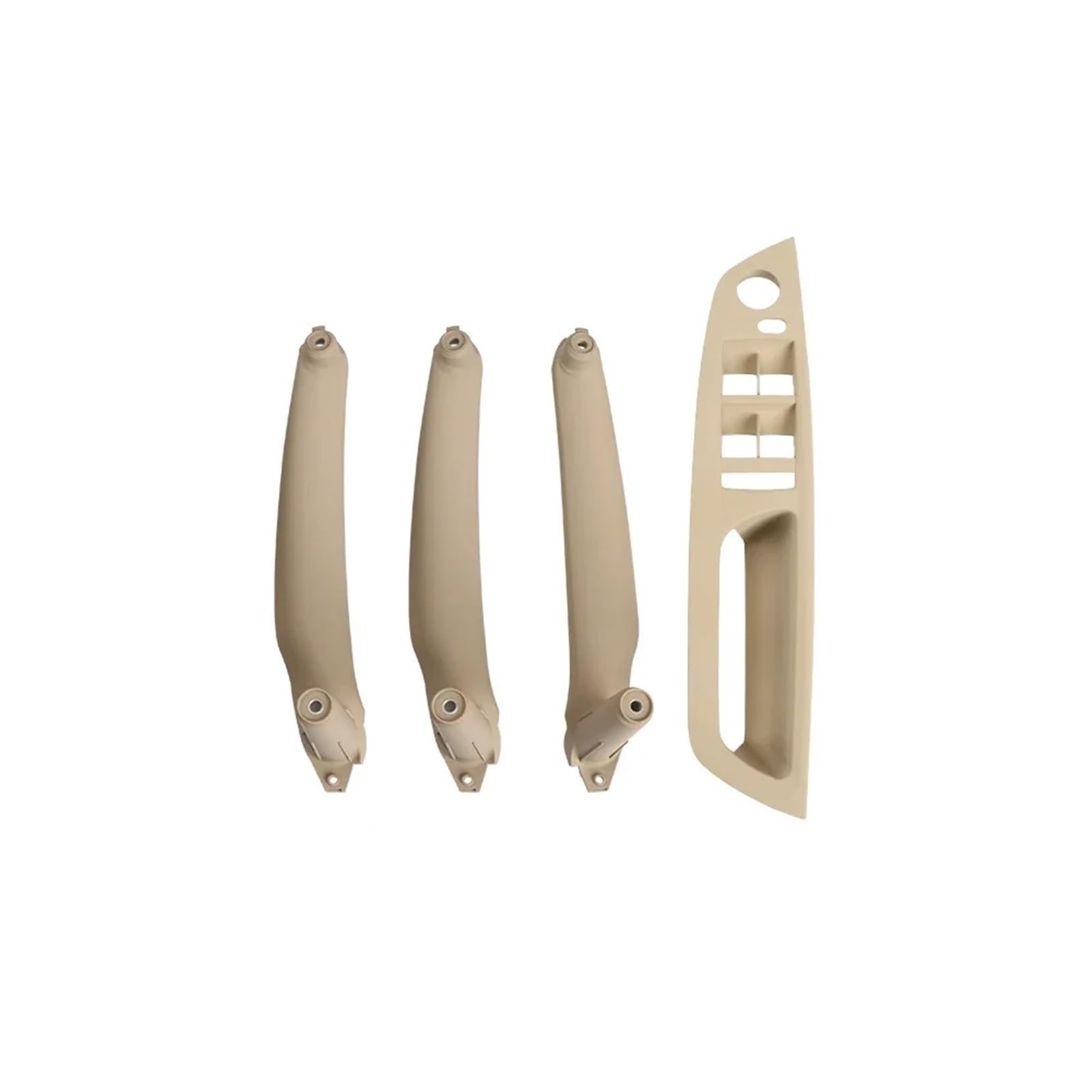 Auto Türgriff Blenden Innen Für X5 X6 E70 E71 E72 2007-2014 4pcs Set Auto Innentür Armlehne Pull Griff Abdeckung Trim Set Auto Innen Türgriff(RHD Beige Model B) von Amxaqjc