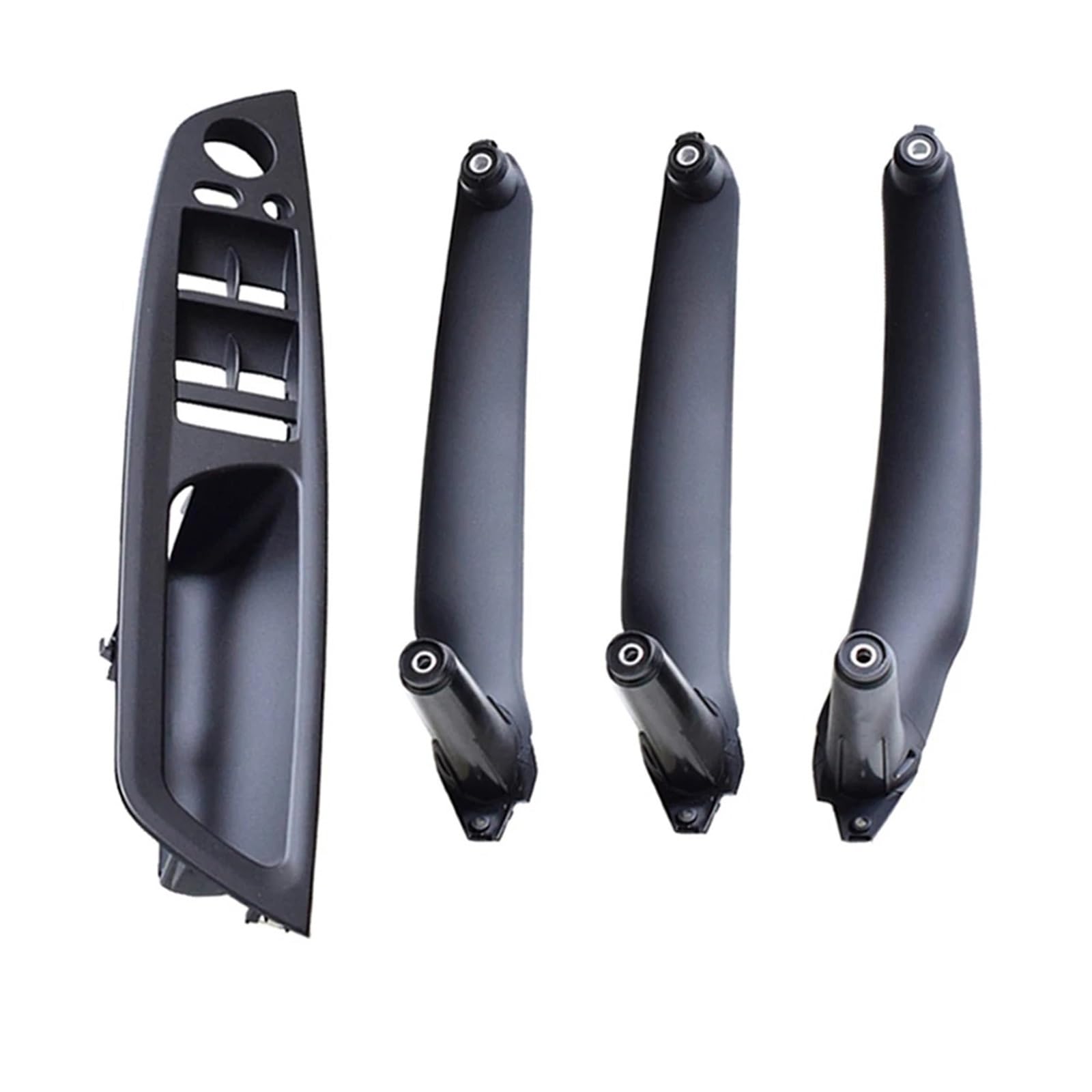 Auto Türgriff Blenden Innen for X5 X6 E70 E71 2007-2013 4PCS/Set Left Hand Driver Door Pull Handles Kit Auto Interior Parts Auto Innen Türgriff(RHD Black 4Pcs) von Amxaqjc