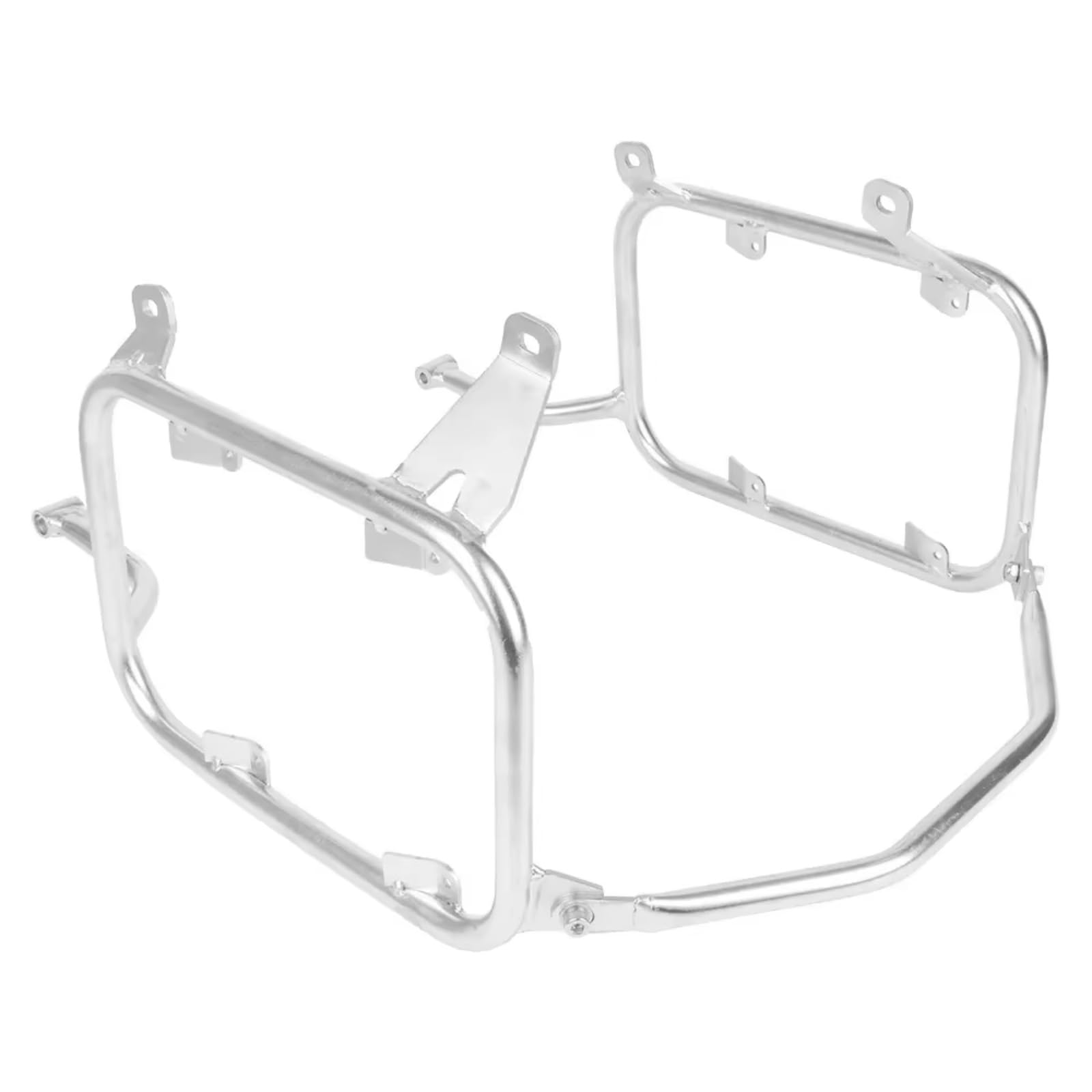 Gepäckträger Motorrad Hinten Für XL750 Für Transalp XL 750 2023 2024 Motorrad Heckbox Hinten Topcasehalter Gepäckträger Pannier Toolbox Halterung Montage Hinterradgepäckträger(Silver Pannier Rack) von Amxaqjc