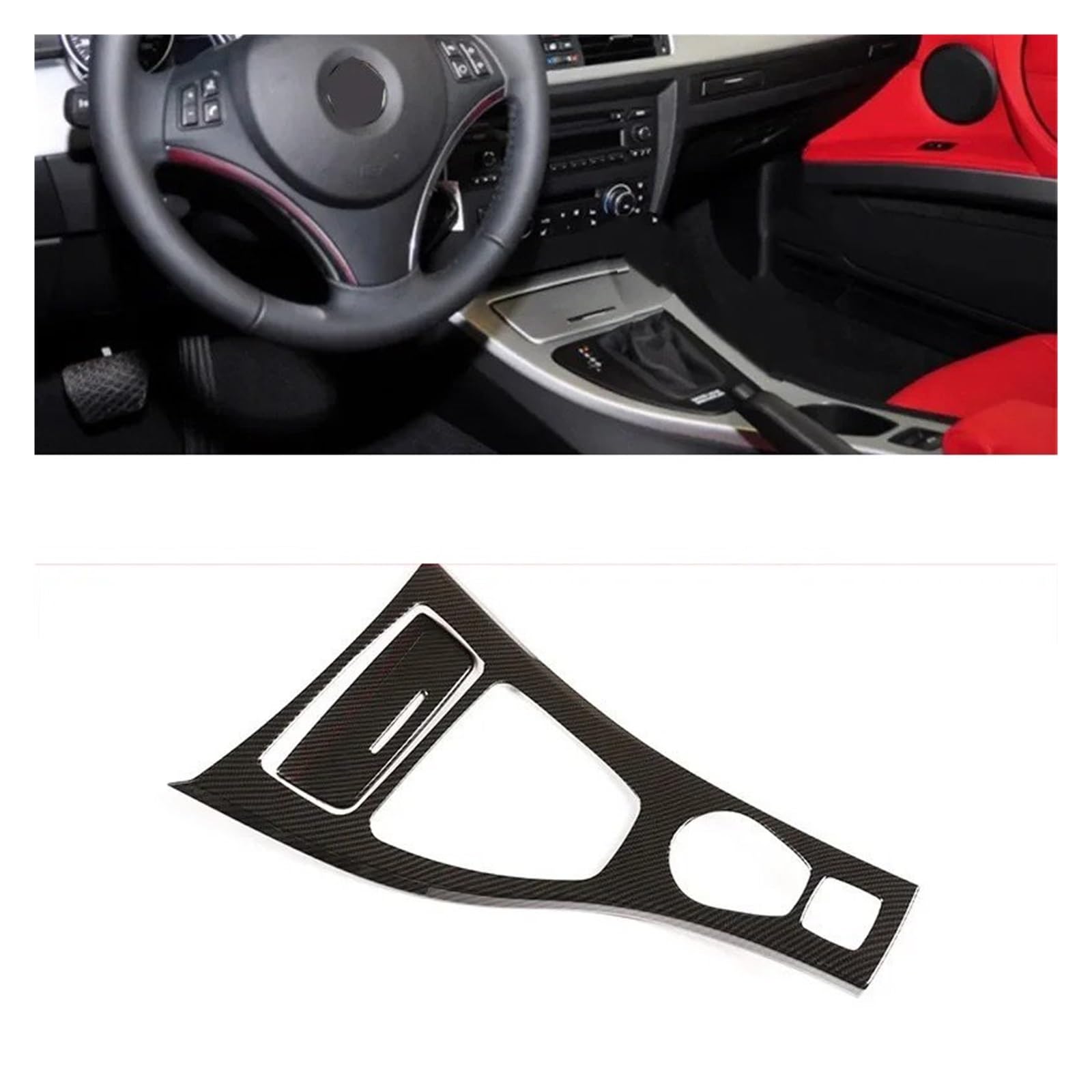 Interieur Zubehör Für 3er E90 E92 E93 2005-2012 Autokonsole Getriebe Panel Rahmen Abdeckung Aufkleber Autozubehör Autozubehör(F) von Amxaqjc