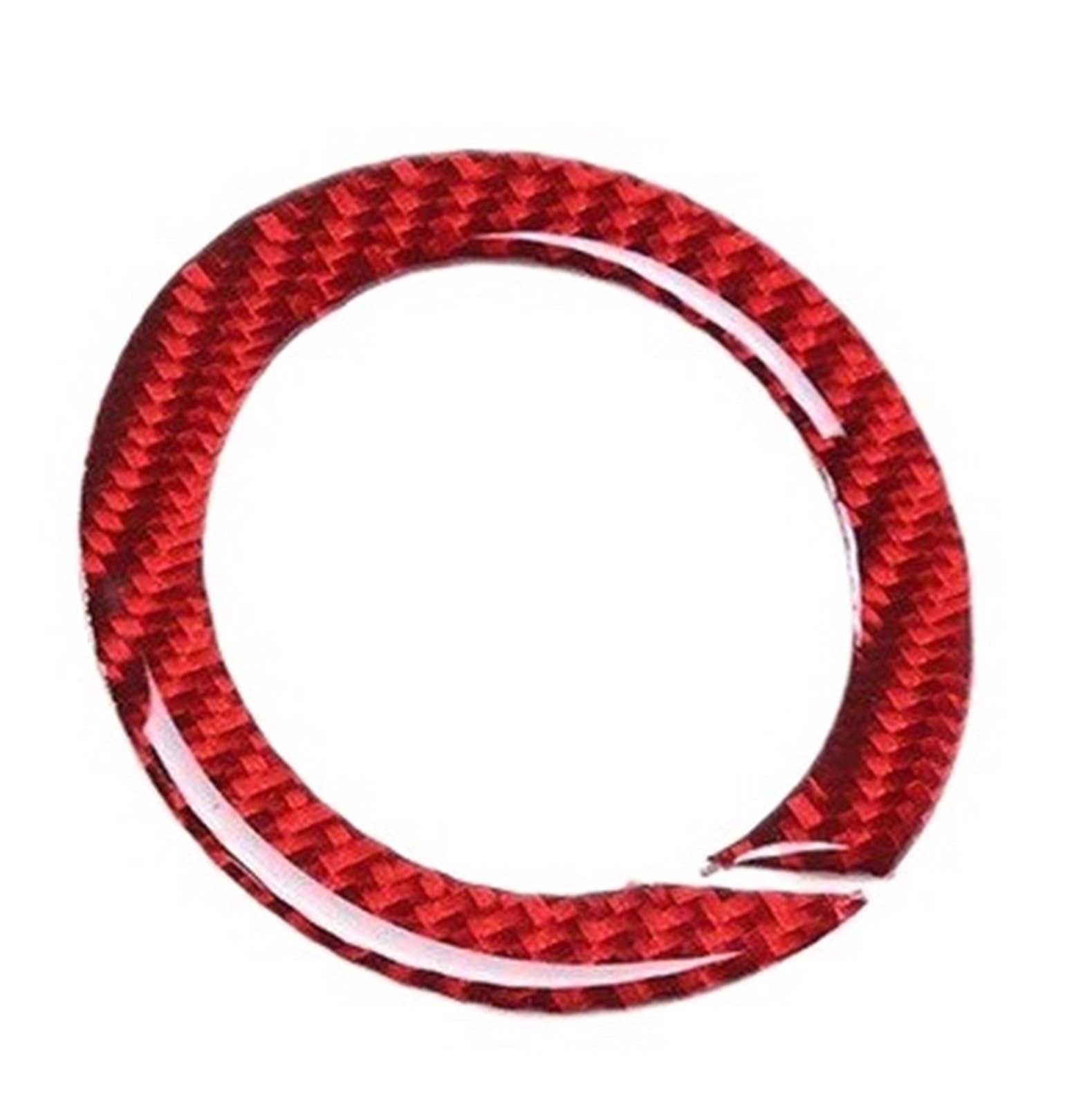 Interieur Zubehör Für 5 Series G60 2024 Auto Lenkrad Dekoration Ring Trim Abdeckung Aufkleber Innen Auto Zubehör Autozubehör(Red) von Amxaqjc