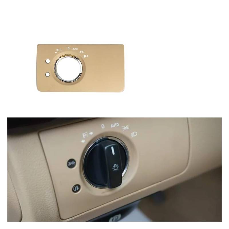 Interieur Zubehör Für Benz ML GL W164 2005-2011 LHD Innen Auto Armaturenbrett Scheinwerfer Kopf Lampe Schalter Reparatur Abdeckung Panel Trim 1645450304 Autozubehör(Model A Beige) von Amxaqjc