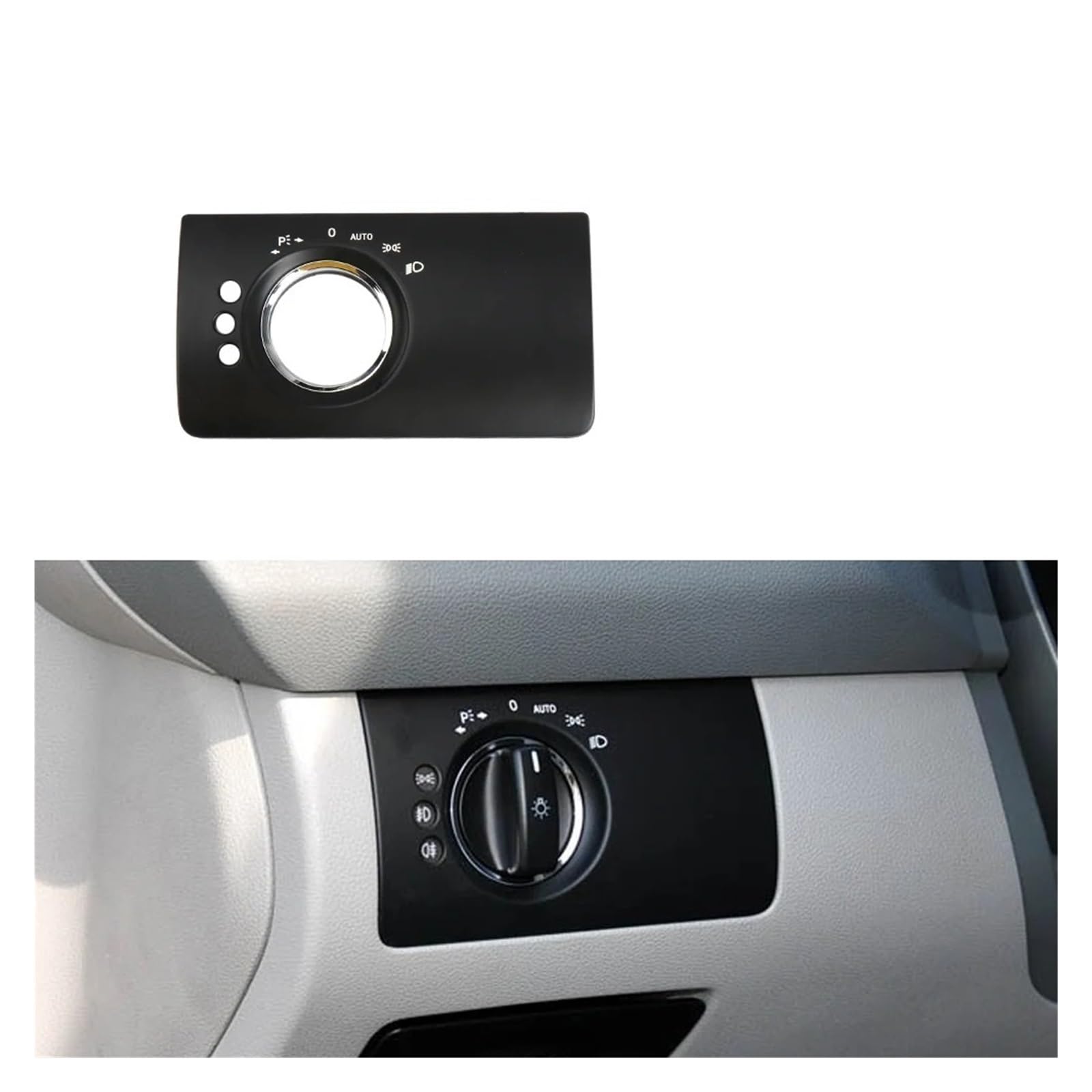 Interieur Zubehör Für Benz ML GL W164 2005-2011 LHD Innen Auto Armaturenbrett Scheinwerfer Kopf Lampe Schalter Reparatur Abdeckung Panel Trim 1645450304 Autozubehör(Model B Black) von Amxaqjc