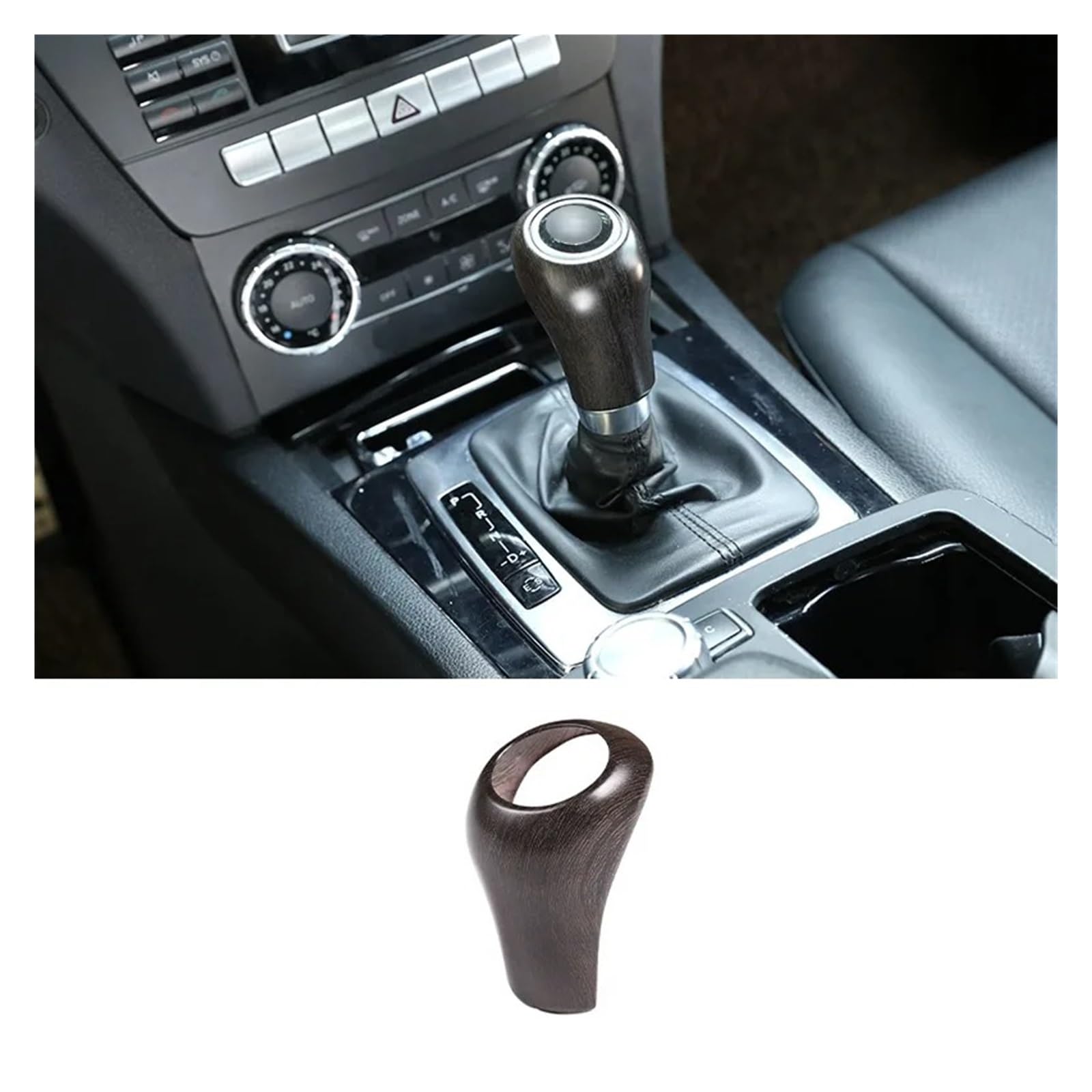 Interieur Zubehör Für Benz W169 W203 W204 W211 W212 W463 X204 W219 W218 Auto-Schaltknaufabdeckung Verkleidung Zubehör 1 Stück Autozubehör(Oak Wood Grain) von Amxaqjc