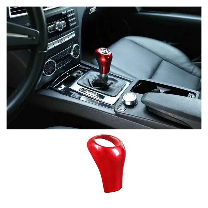 Interieur Zubehör Für Benz W169 W203 W204 W211 W212 W463 X204 W219 W218 Auto-Schaltknaufabdeckung Verkleidung Zubehör 1 Stück Autozubehör(Red) von Amxaqjc