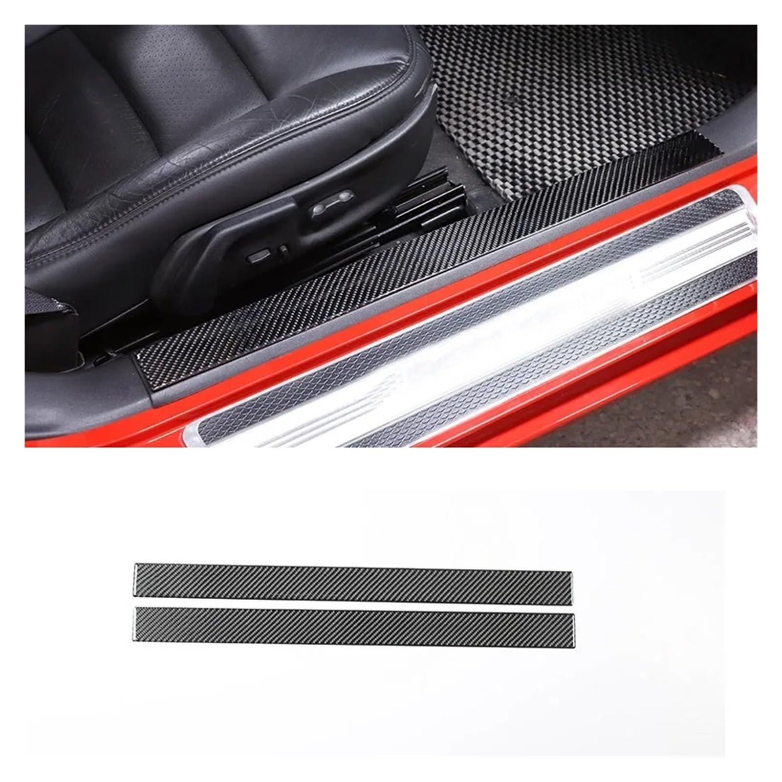 Interieur Zubehör Für Chevrolet Für Corvette C6 2005-2013 Auto Glas Heber Rahmen Aufkleber Auto Innen Außen Dekoration Zubehör Autozubehör(D-r) von Amxaqjc