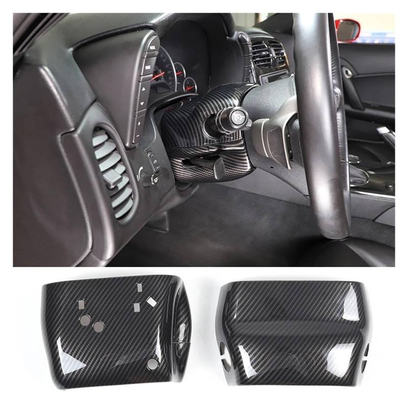 Interieur Zubehör Für Chevrolet Für Corvette C6 2005-2013 Autoglas Liftrahmen Armlehne Box Schutzhülle Aufkleber Autozubehör Autozubehör(L) von Amxaqjc