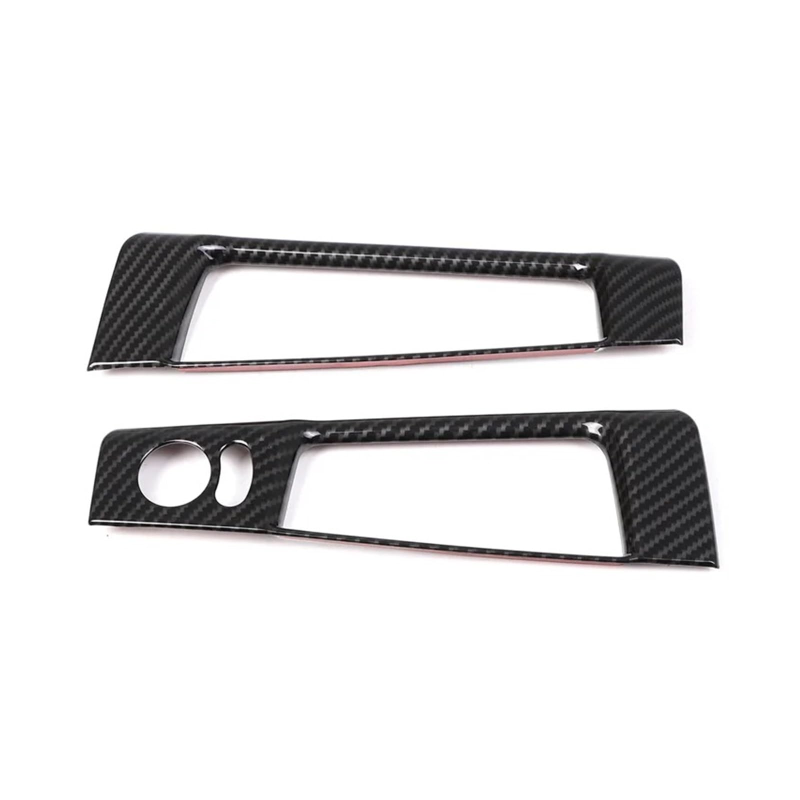 Interieur Zubehör Für Fiat 500 2010-2022 Auto Rückspiegel Einstellung Schalter Rahmen Abdeckung Innere Schutz Trim Auto Zubehör 2PCS Autozubehör(Carbon Fiber) von Amxaqjc