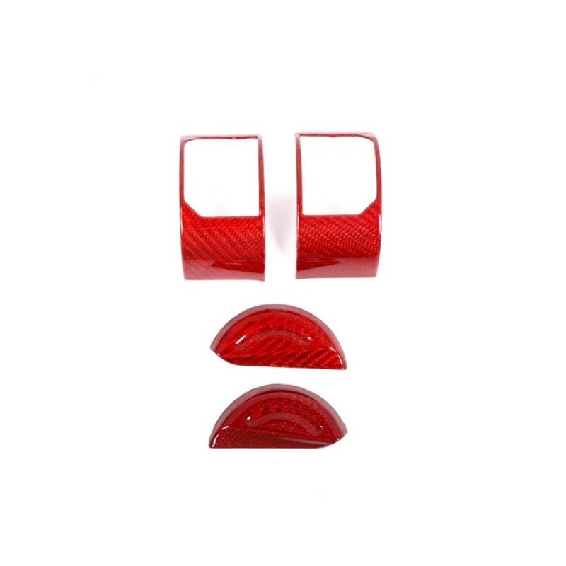 Interieur Zubehör Für Für URUS 2018 2019 2020 2021 Auto Sport Modus Schalter Rahmen Abdeckung Trim Aufkleber Auto Zubehör 4PCS Autozubehör(Red) von Amxaqjc