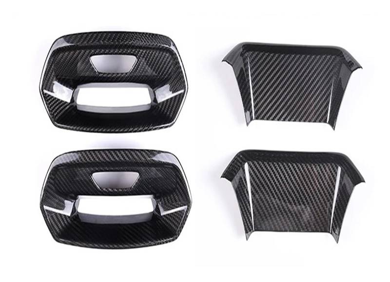 Interieur Zubehör Für Für URUS 2018 2019 2020 2021 Carbon Fiber Auto Sitz Kopfstütze Hinten Dekorative Abdeckung Autozubehör(Combination Black) von Amxaqjc