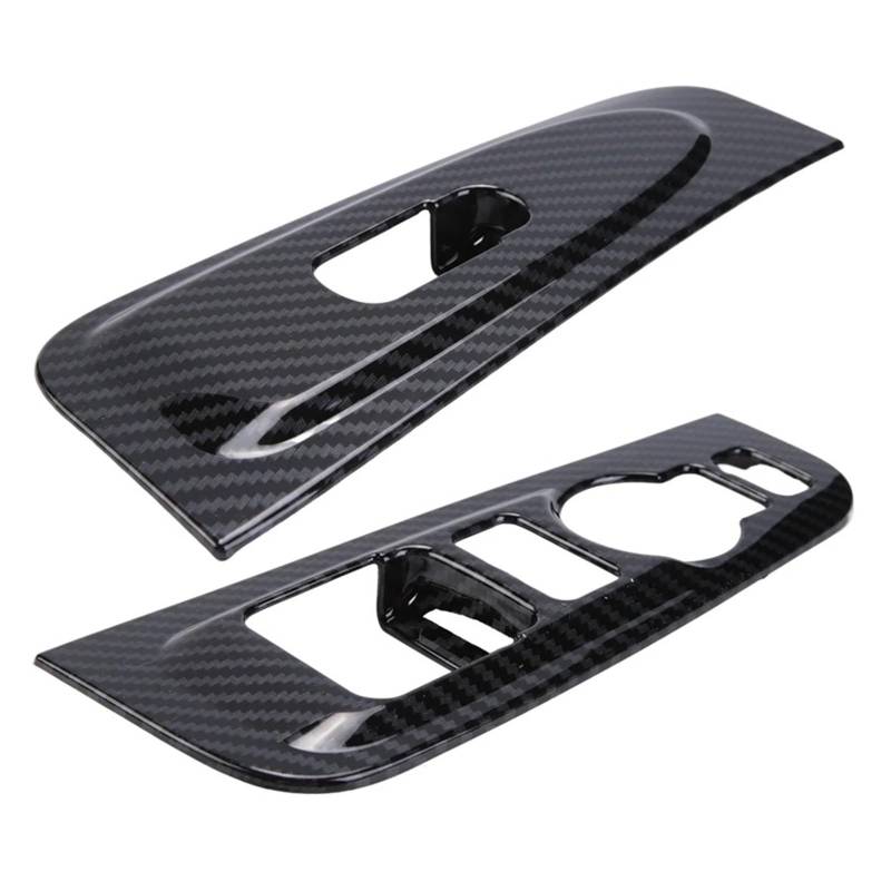 Interieur Zubehör Für Hyundai Für Grand Für Starex H1 2019 2020 ABS Carbon Fiber Fenster Armlehne Trim Abdeckung 2Pcs Autozubehör von Amxaqjc