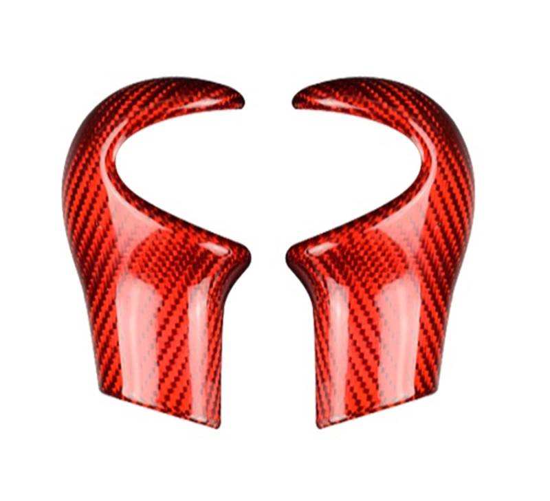 Interieur Zubehör Für Mini Für Cooper R55 R56 R57 R58 R59 R60 R61 Carbon Fiber Schaltknauf Abdeckung Dekorative Auto Innen Nachrüstung Zubehör Autozubehör(Red) von Amxaqjc