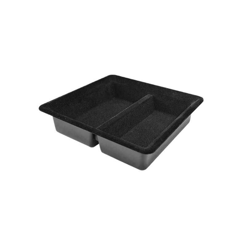 Interieur Zubehör Für Tesla 3/Y 2021 2022 2023 Center Console Armlehne Storage Box Zentrale Beflockung Organizer Fach 1/2/3 Pcs Autozubehör(Flocking front) von Amxaqjc