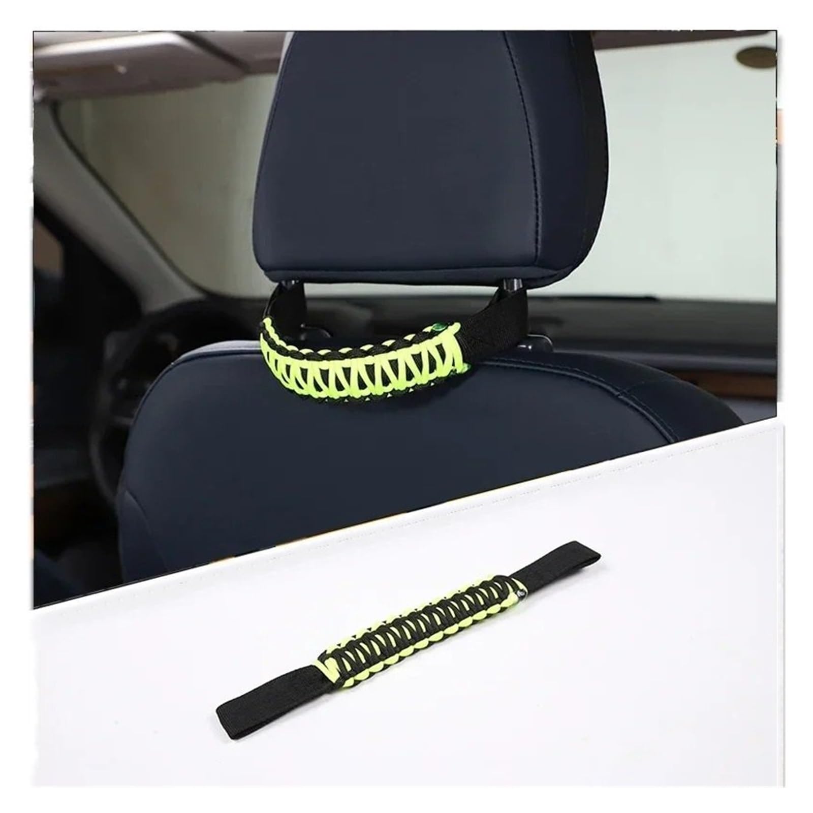 Interieur Zubehör Für Toyota FJ Für Cruiser 2007-2019 2020 2021 Oxford Tuch Auto Kopfstütze Haltegriff Sitz Armlehne Seil Auto Zubehör Autozubehör(Fluorescent green) von Amxaqjc