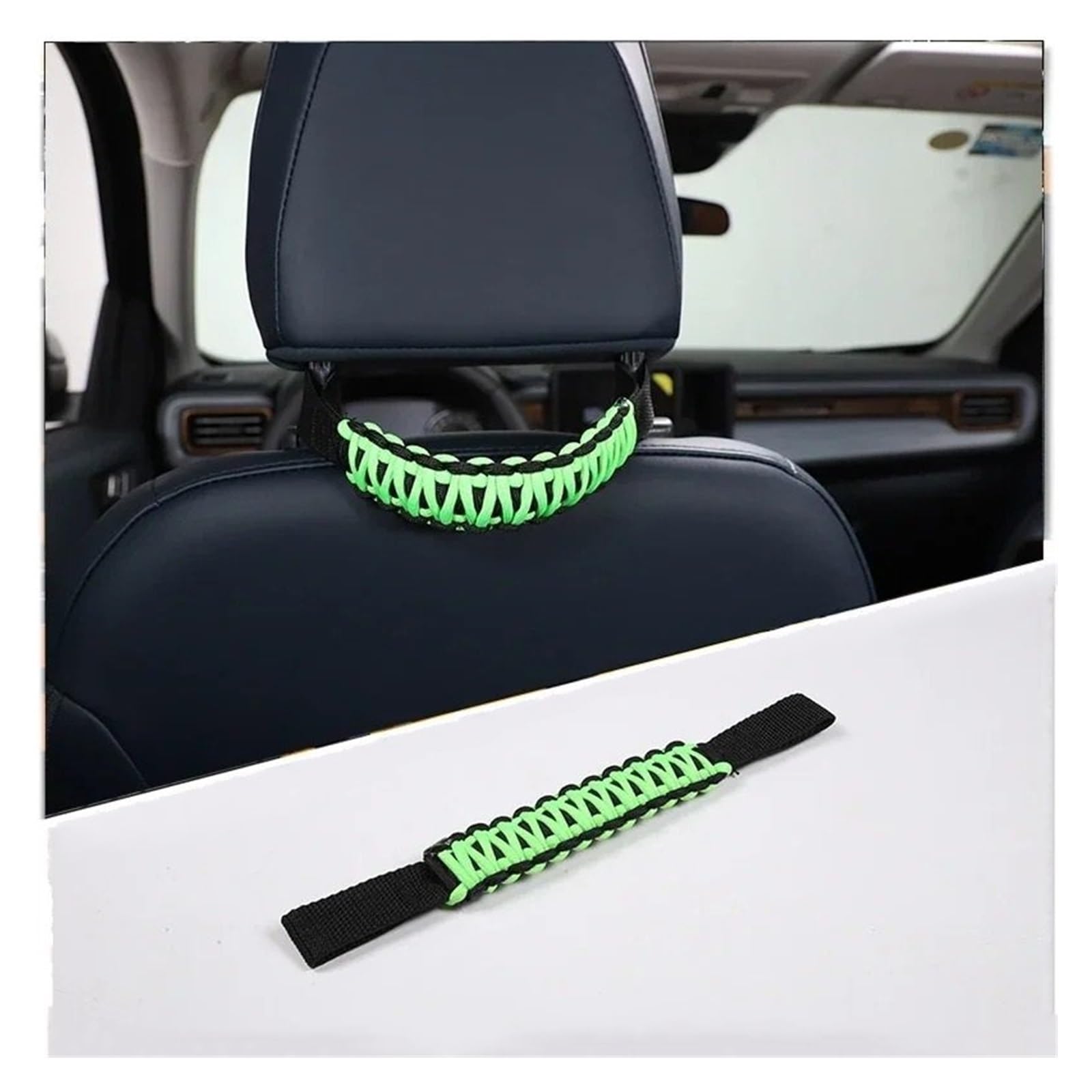 Interieur Zubehör Für Toyota FJ Für Cruiser 2007-2019 2020 2021 Oxford Tuch Auto Kopfstütze Haltegriff Sitz Armlehne Seil Auto Zubehör Autozubehör(Green) von Amxaqjc