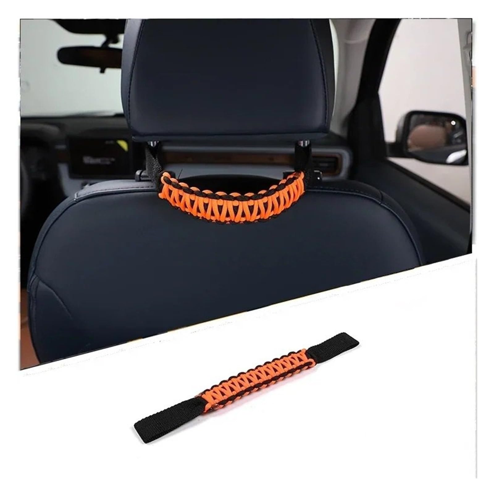 Interieur Zubehör Für Toyota FJ Für Cruiser 2007-2019 2020 2021 Oxford Tuch Auto Kopfstütze Haltegriff Sitz Armlehne Seil Auto Zubehör Autozubehör(Orange) von Amxaqjc