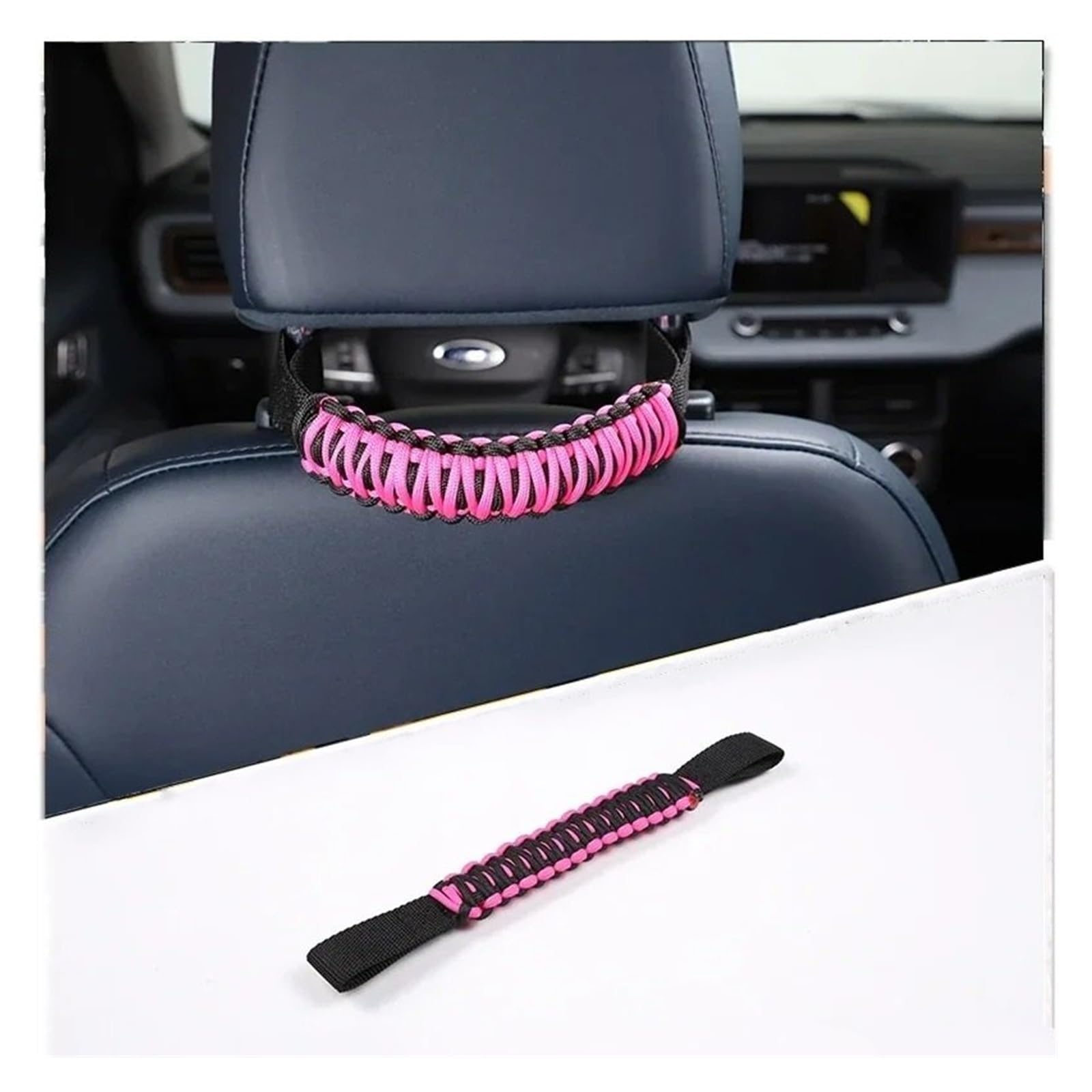 Interieur Zubehör Für Toyota FJ Für Cruiser 2007-2019 2020 2021 Oxford Tuch Auto Kopfstütze Haltegriff Sitz Armlehne Seil Auto Zubehör Autozubehör(Pink) von Amxaqjc