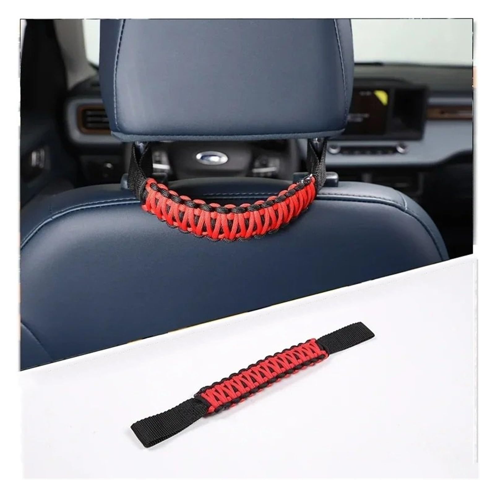 Interieur Zubehör Für Toyota FJ Für Cruiser 2007-2019 2020 2021 Oxford Tuch Auto Kopfstütze Haltegriff Sitz Armlehne Seil Auto Zubehör Autozubehör(Red) von Amxaqjc