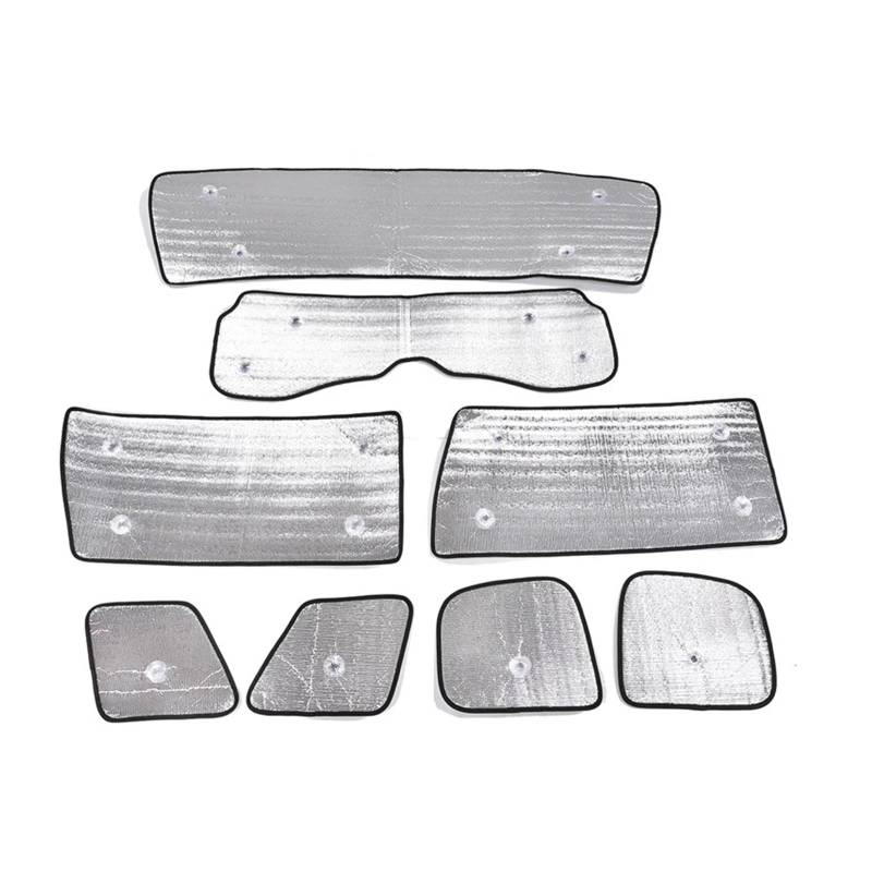 Interieur Zubehör Für Toyota FJ Für Cruiser 2007-2022 Auto-Frontscheibe Vollfensterglas Sonnenblende Schutzhülle Autozubehör Autozubehör(8 piece set) von Amxaqjc