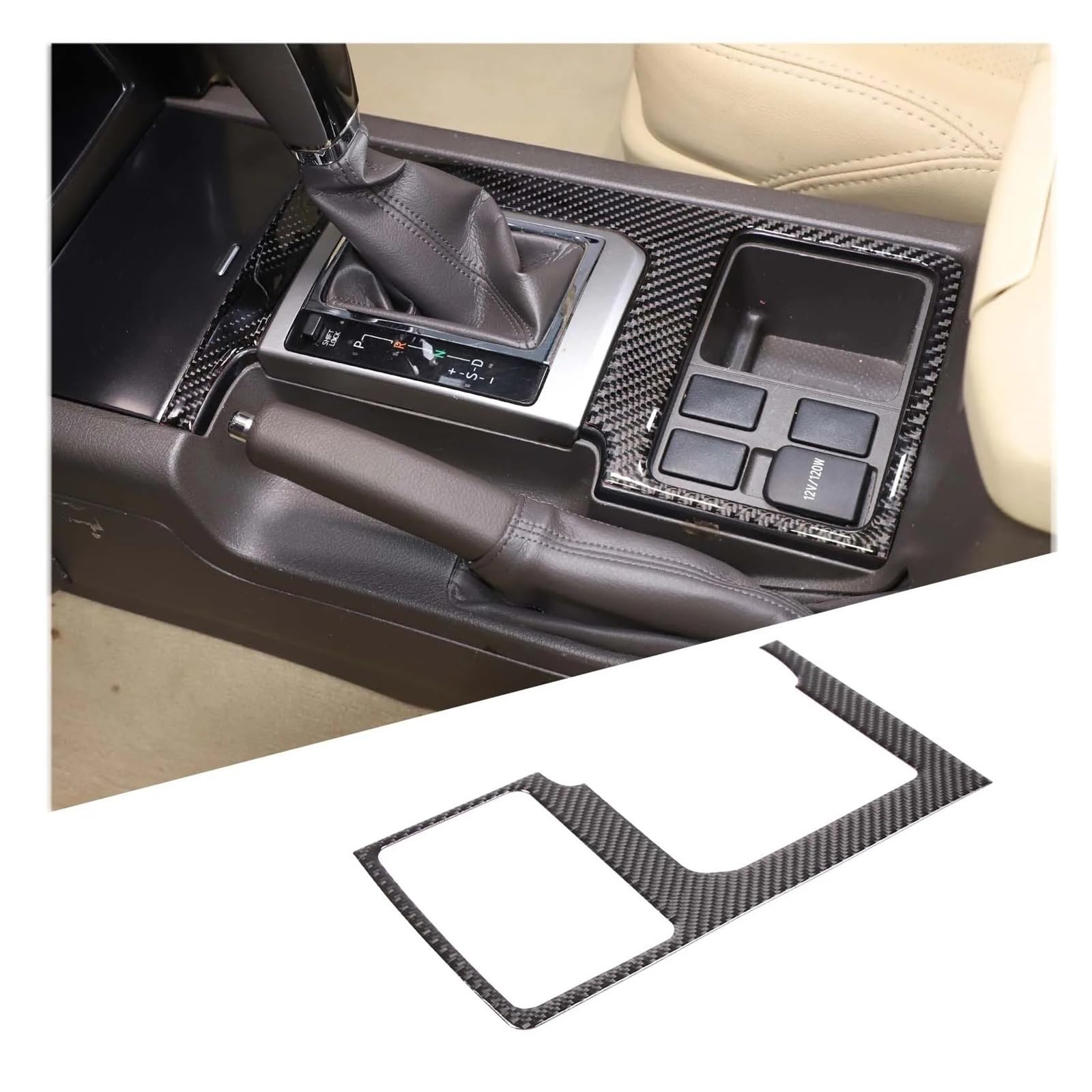 Interieur Zubehör Für Toyota Für Land Für Cruiser Für Prado FJ150 150 2010-2017 Auto-Innenraum-Armaturenbrett-Panel-Abdeckungs-Trimmaufkleber Autozubehör(Q) von Amxaqjc