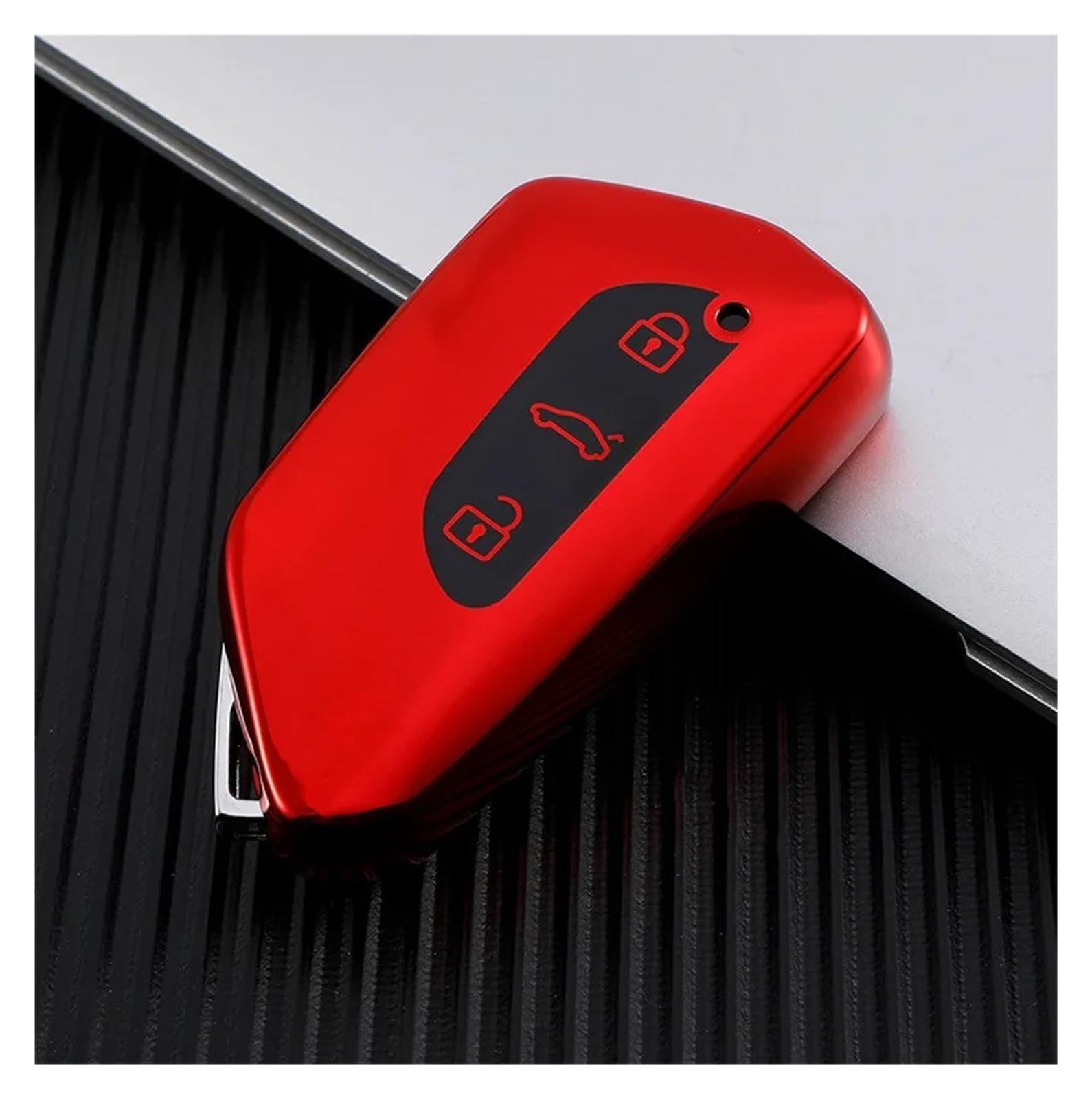 Interieur Zubehör Für VW ID3 ID4 ID6 ID.4 ID.6 X Für GTX Für Crozz Schlüsseletui Auto Hinten Silikon Fernbedienung Smart Fob Halter Abdeckung Verkleidung Autozubehör(Red) von Amxaqjc