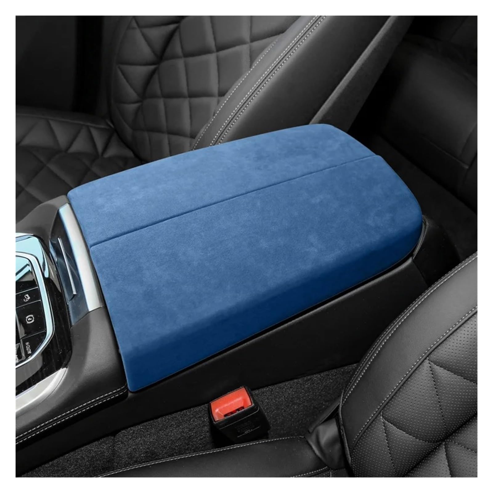 Interieur Zubehör Für X5 X6 G05 G06 2019 2020 2021 2022 Wildleder Auto Mittelkonsole Armlehne Matte Abdeckung Innenverkleidung Zubehör 2 Stück Autozubehör(Light Blue) von Amxaqjc