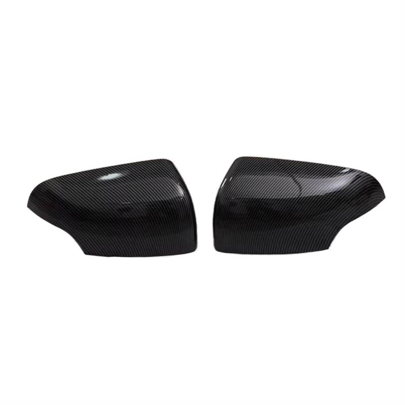 Spiegelkappen Für Ford Für Ranger 2015-2022 Rückansicht Flügel Tür Seite Spiegel Abdeckung Kappe Deckel Shell Auto Außen Carbon Schwarz Clip-On Auto Spiegelkappen(Carbon Look 1 pair) von Amxaqjc