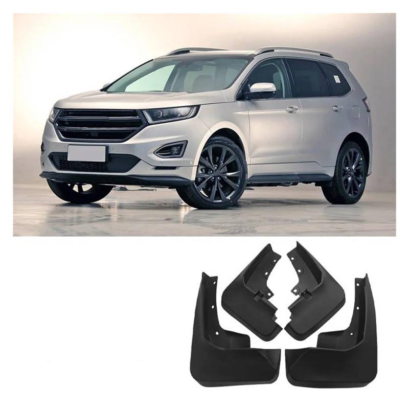 Spritzklappen Für Ford Für Edge 2015 2016 2017 2018 Auto Kotflügel Für Kotflügel Schmutzfänger Vorne Und Hinten Rad Mud Splash Guards 4 Stück Spritzschutz(A) von Amxaqjc