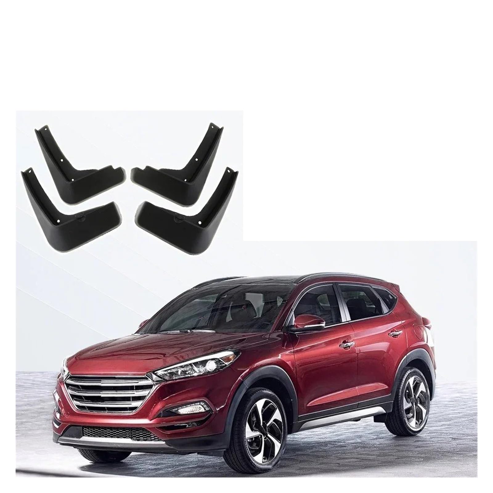 Spritzklappen Für Hyundai Für Tucson Ix35 2005-2018 Schmutzfänger Schmutzfänger Spritzschutz Kotflügel Für Kotflügelschutz 4 Teile/Satz Spritzschutz(D) von Amxaqjc