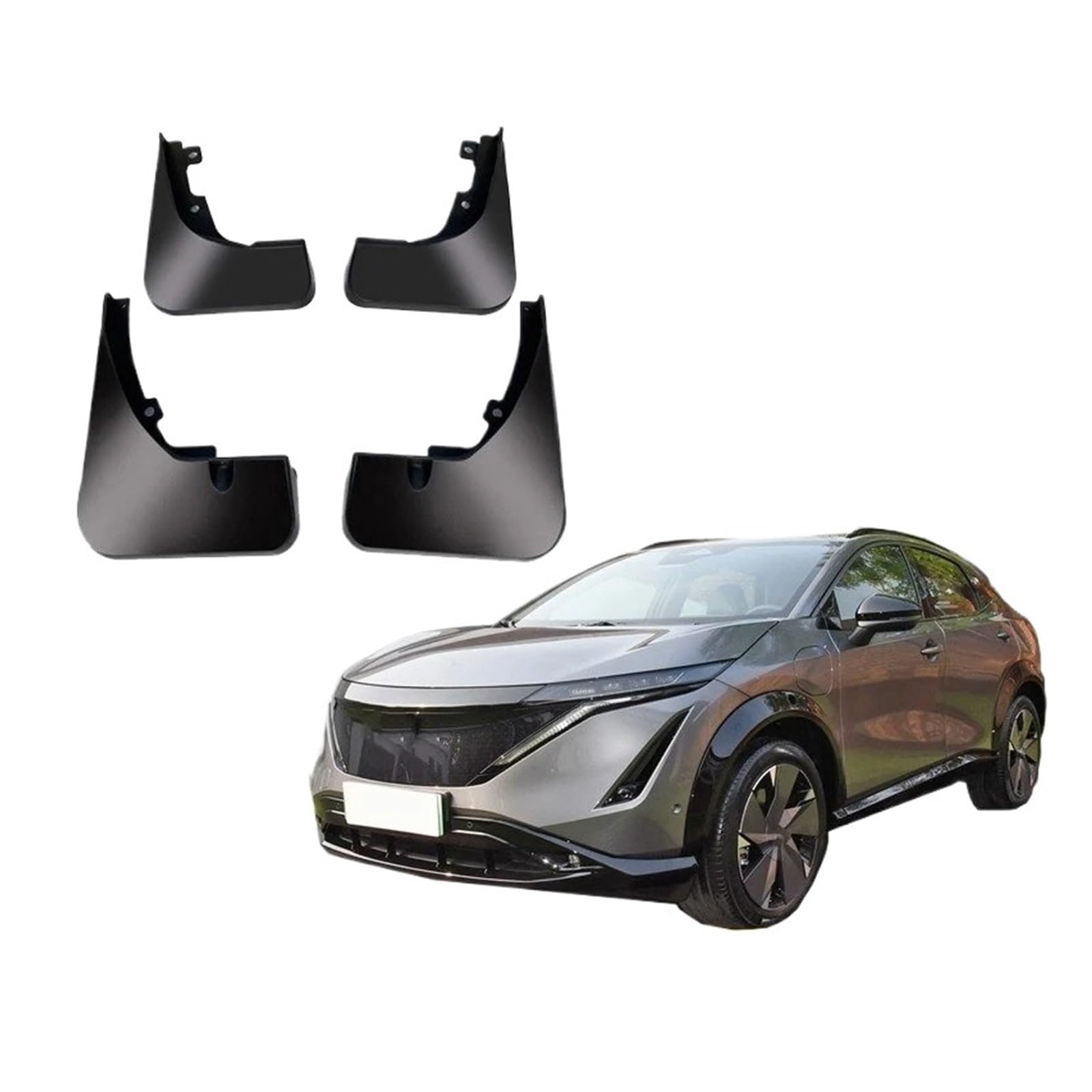 Spritzklappen Für Nissan Für Ariya EV 2022 2023 Kotflügel Schlamm Flaps Splash Guards Für Fender Schutz Abdeckung Auto Zubehör Spritzschutz von Amxaqjc