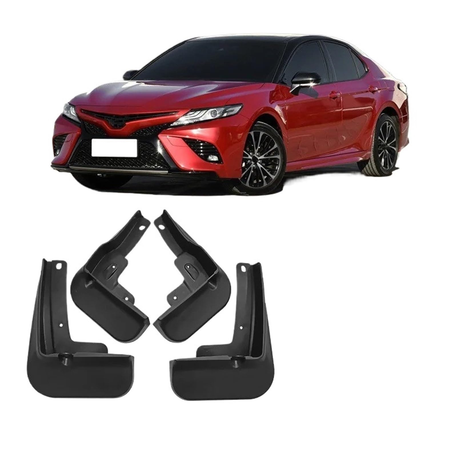 Spritzklappen Für Toyota Für Camry 2018 2019 2020 2021 Unsichtbare Auto Rad Schlamm Klappen Kotflügel Schmutzfänger Vorne Hinten Splash Für Fender Zubehör Spritzschutz(A) von Amxaqjc