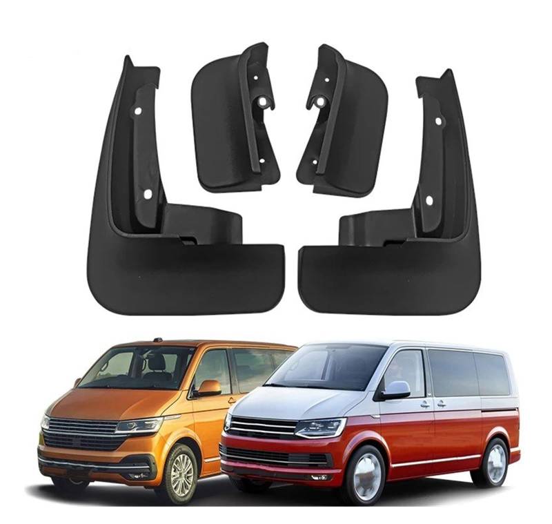 Spritzklappen Für VW Für Transporter Für Caravelle Für Multivan T5 T6 2008-2020 Schmutzfänger Für Kotflügel Vorne Hinten Kotflügel 4 Teile/Satz Spritzschutz von Amxaqjc