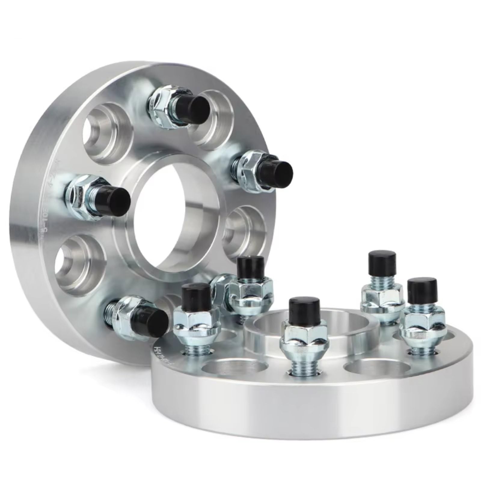 Spurverbreiterungen 2 Stück 15/20/25/30/35/40 Mm PCD 5 X 114,3 CB 54,1 Mm Aluminium-Radabstandshalter-Adapter 5 Lug ANZUG FÜR Auto Distanzscheiben Set(15mm Silver) von Amxaqjc