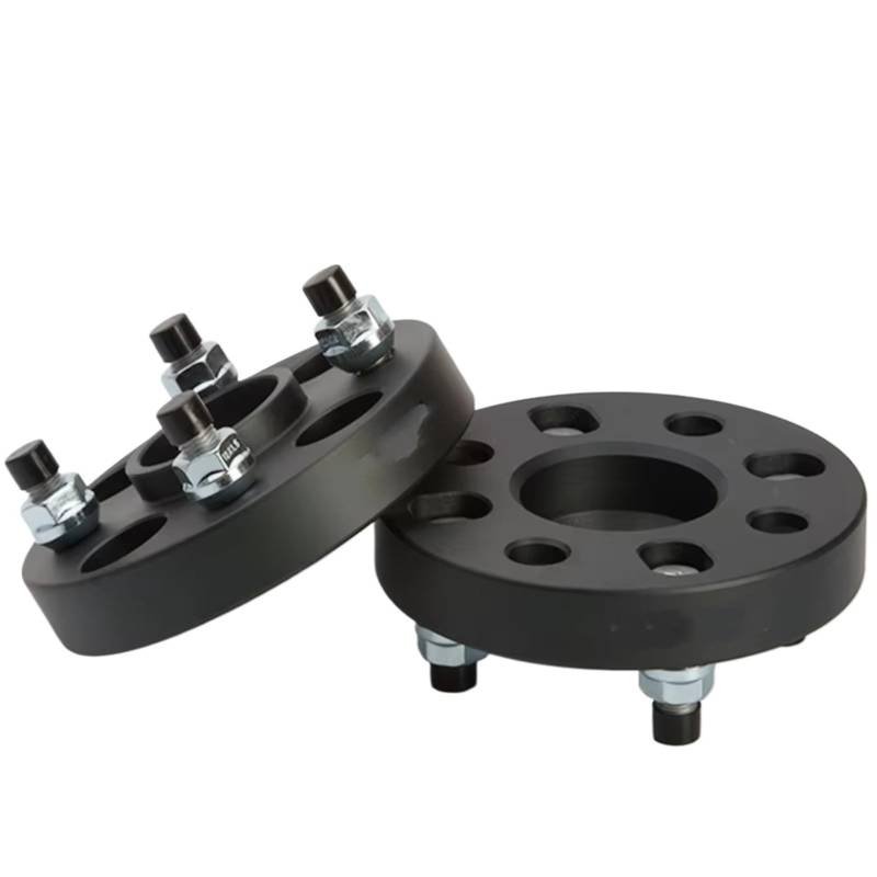 Spurverbreiterungen Für Fit Für Jazz 2 Stück PCD 4x100 ID = OD = 56,1mm Auto Aluminium Rad Spacer Adapter 15/20/25/30mm Flansch Distanzscheiben Set(15mm black) von Amxaqjc