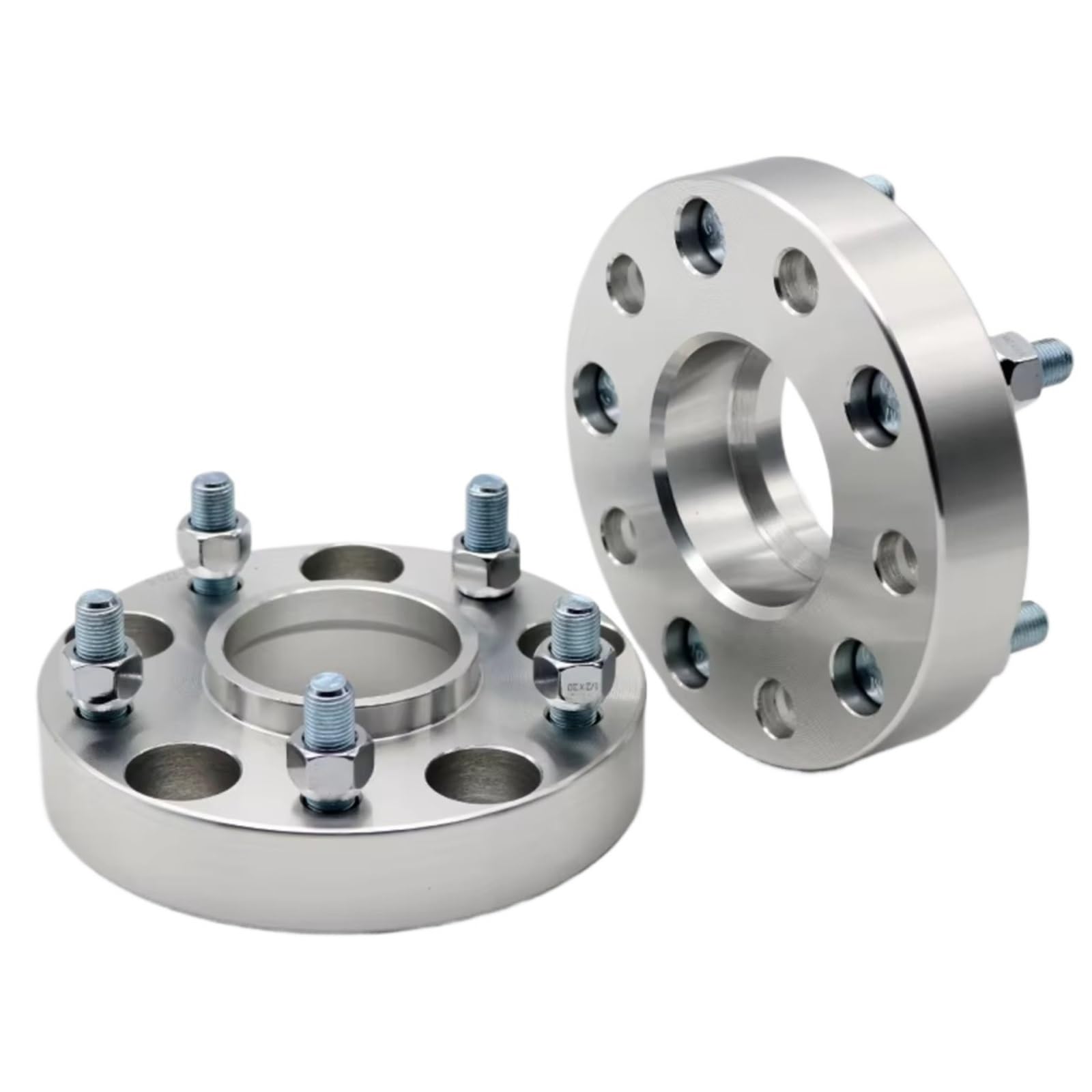 Spurverbreiterungen Für MAZDA Universal Auto M12XP1,5 2 Stück 15/20/25/30/35/40/50mm PCD 5x114,3 CB 67,1mm Aluminium Rad Spacer Adapter 5 Lug Anzug Distanzscheiben Set(20mm Silver) von Amxaqjc