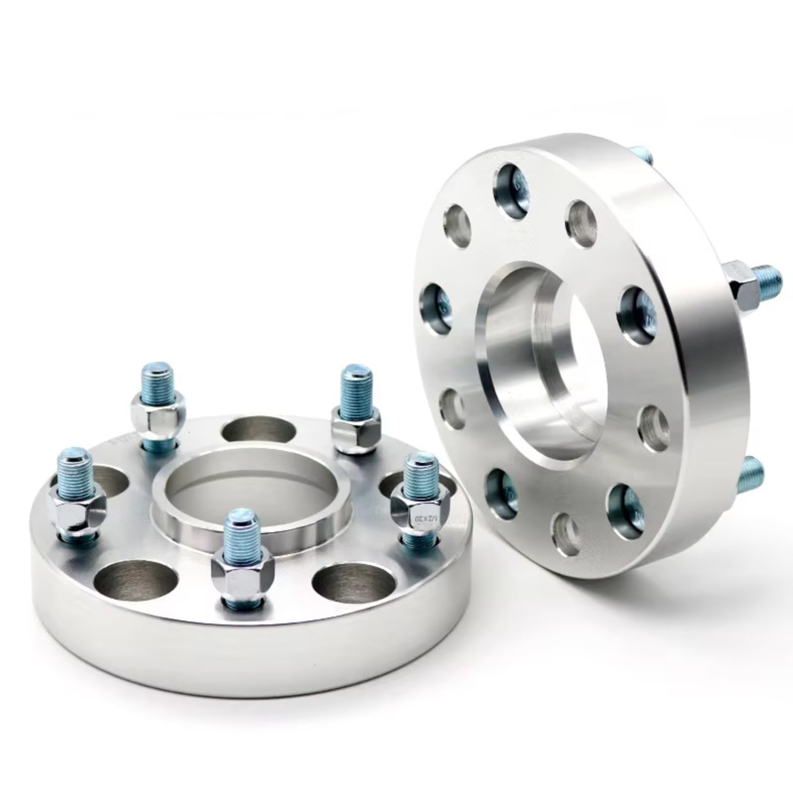 Spurverbreiterungen Für TOYOTA Für Crown GT2000 Für Prius 2 Stück 15/20/25/30/mm PCD 5x 100 CB 54,1mm Rad Spacer Adapter 5 Lug Aluminium Rad Spacer Anzug Distanzscheiben Set(50MM Silver) von Amxaqjc