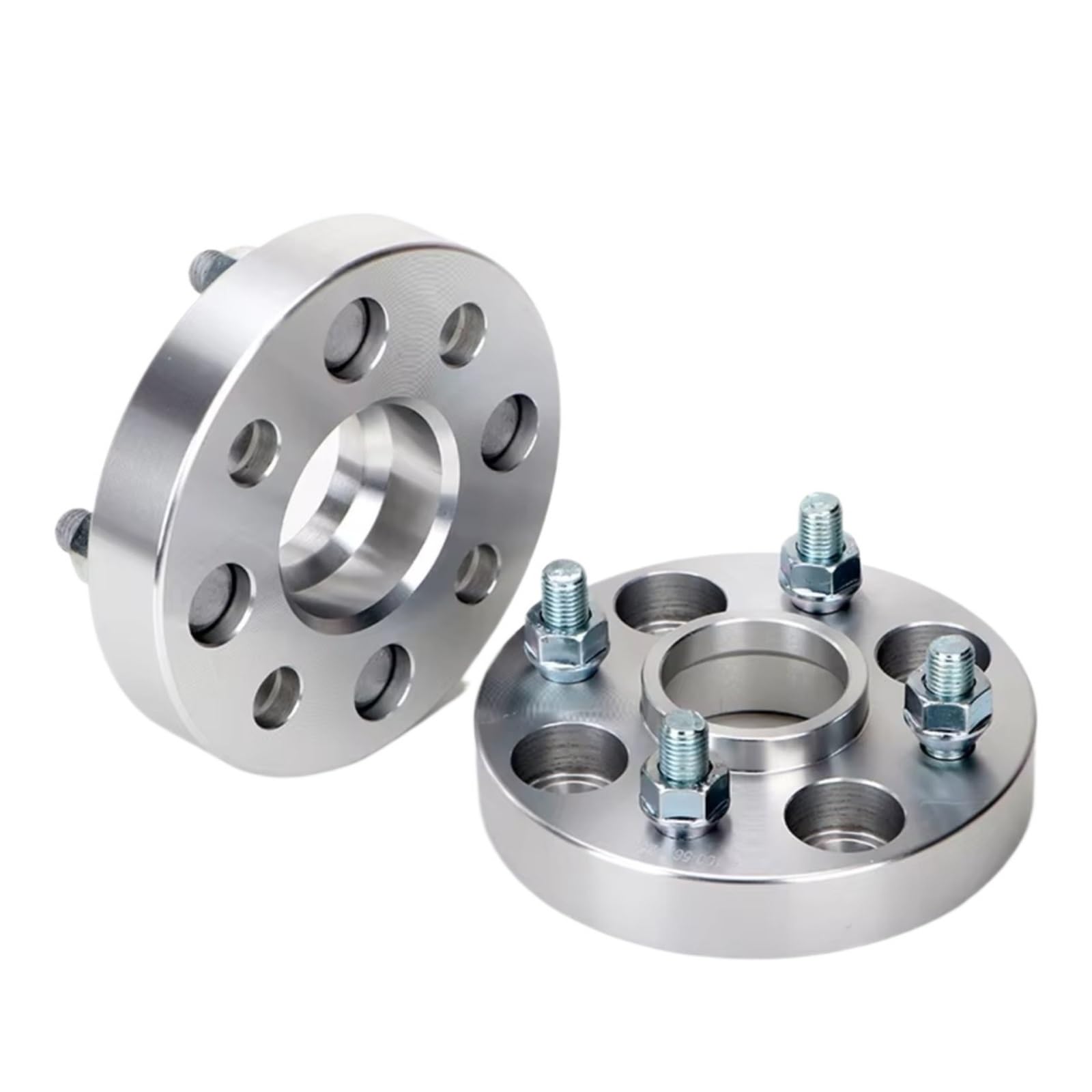 Spurverbreiterungen Für Vw Für Polo Für Jetta Für Gol Für UP Für Santana M12XP1.5 4 Loch Auto 2 Stück 20/25/30/35mm PCD 4x100 CB 57,1mm Rad Spacer Adapter Distanzscheiben Set(30mm Silver) von Amxaqjc