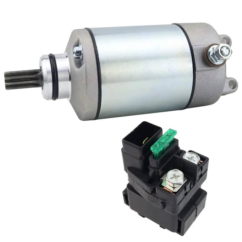 Startermotor Für Kawasaki Für KFX400 Für KSF400 Für Quadsport Für LT-Z400Z Starter Motor Und Relais Starter Anlasser von Amxaqjc