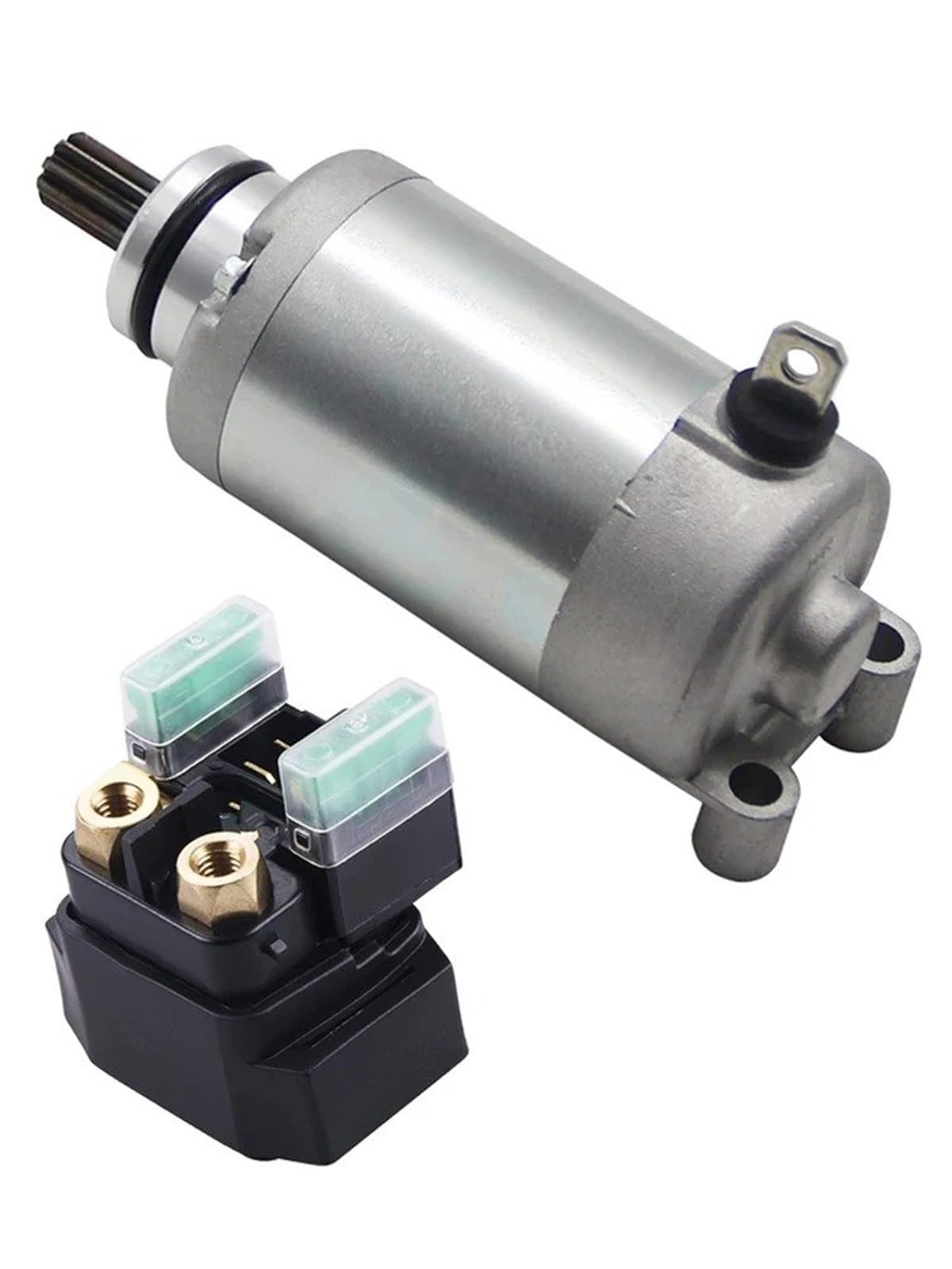 Startermotor Für Offroad-Scooter Für WR250F WR 250 2003-2013 Motos Zubehör 5UM-81890-10-00 5TJ-81940-12-00 Starter Motor Und Relais Set Starter Anlasser von Amxaqjc