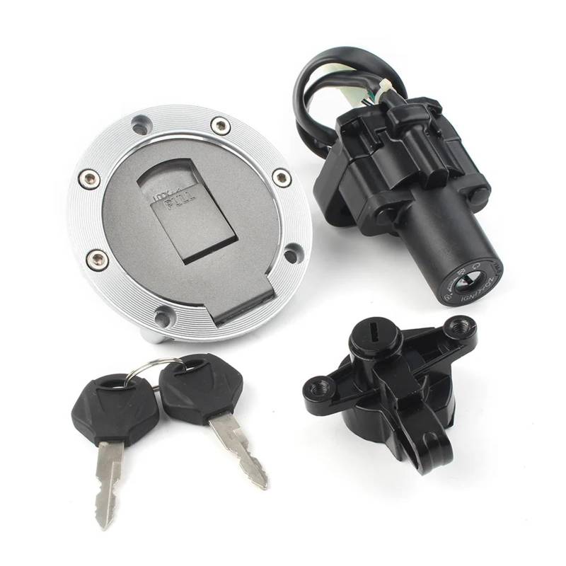 Zündschloss Für XJR400 Für XJR600 Für YZF1000 Für YZF600 1993-2003 Motorrad Zündschloss Montage Tankdeckel Sitz Lock Key Set Motorrad Zuendschloss von Amxaqjc