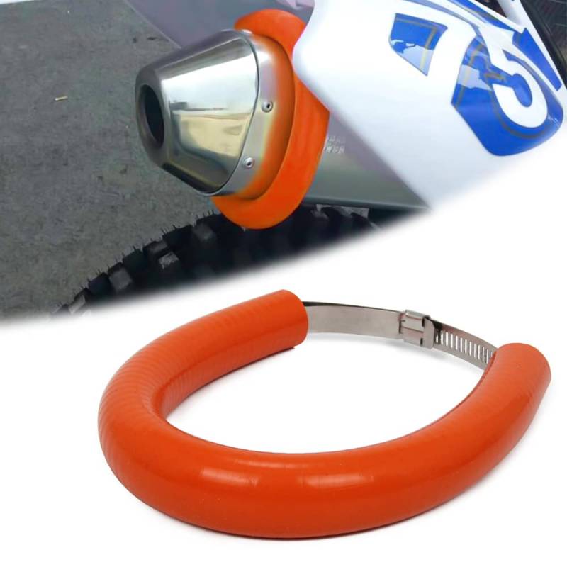 AnXin Universal Motorrad Auspuff Protektor Auspuffschutz Exhaust Protector Dirt Bike Motocross Supermoto Endro von An Xin