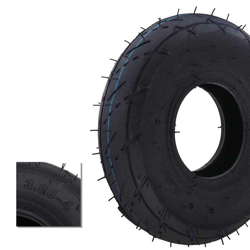 AnXin 3.00-4 Reifen Tubeless Vakuum-Reifen für Razor E300 Scooter, Pocket Rocket Motorrad, Utility Dolly, HandTruck 3.00 x 4 Reifen von AnXin