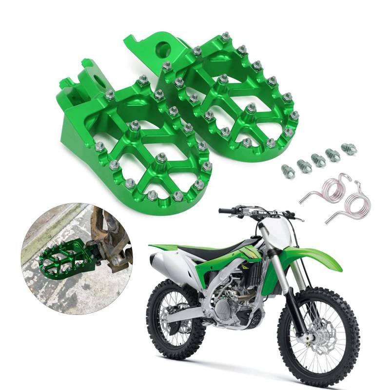 AnXin Fußrasten Fußstützen Fußpedalauflagen CNC MX Für CR125/ 250 CRF150R CRF250R CRF250X CRF250RX CRF450R CRF450RX CRF450X CRF450L CRF250L/M CRF250RALLY CRF1000L KX250 von AnXin