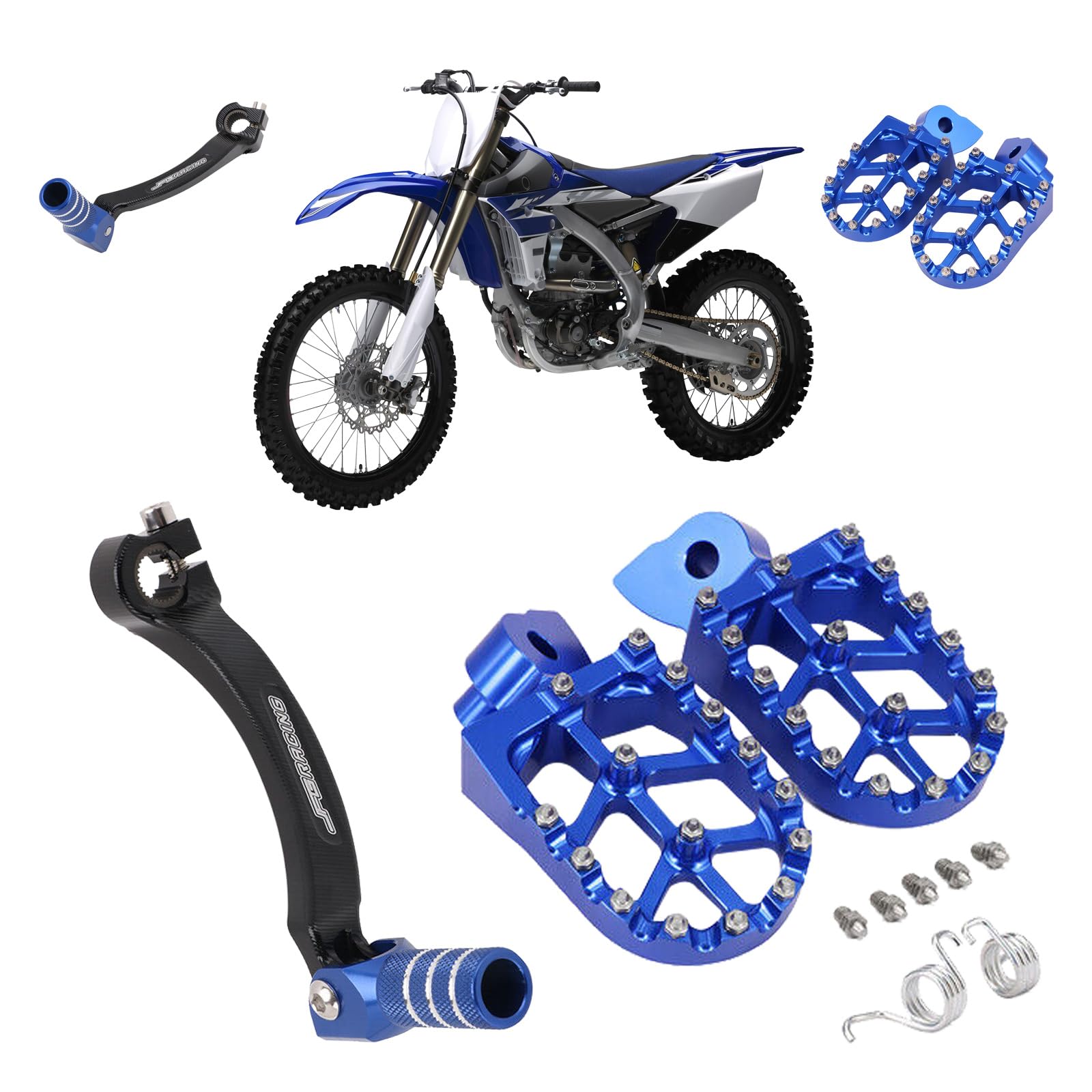 AnXin Motorrad-Fußstütze + CNC Schaltknauf für YZ250F YZ450F YZ250FX YZ450FX WR450F Motocross von AnXin