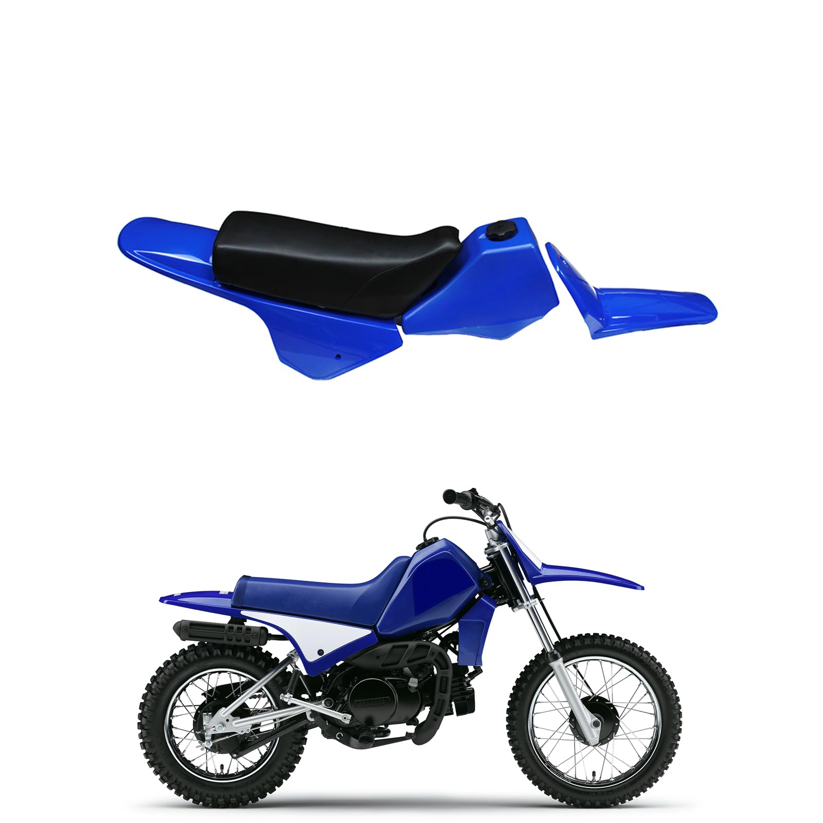 AnXin Motorrad Kunststoff Kit Set ABS Karosserie Verkleidung Gas Tank Kit für PW80 PW 80 Alle Jahre Pit Dirt Bike Motocross Enduro von AnXin