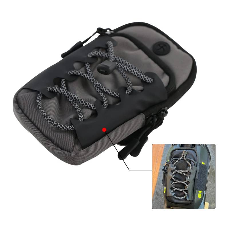 AnXin Sur Ron Werkzeugtasche Frontrahmentasche Motorrad Aufbewahrungstasche mit Wasserdicht für Segway Elektrofahrrad Light Bee Surron Sur Ron S/Sur Ron X/X160/X260 Grau von AnXin